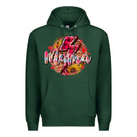 Sports Green mama lighting bolt Premium Hoodie - RacoonDesign