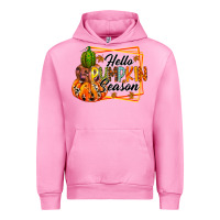 Fuchsia Pink hello pumpkin season Urban Hoodie - RacoonDesign