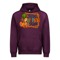 Mauve Wine hello pumpkin season Urban Hoodie - RacoonDesign