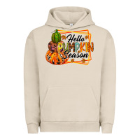 Pigment French Oak hello pumpkin season Urban Hoodie - RacoonDesign