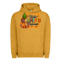 Pigment Peanut Butter hello pumpkin season Urban Hoodie - RacoonDesign