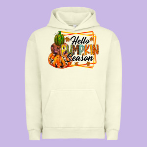 Hello Pumpkin Season Urban Hoodie Designed By Racoondesign
