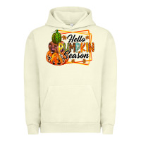 Pigment Pistachio hello pumpkin season Urban Hoodie - RacoonDesign