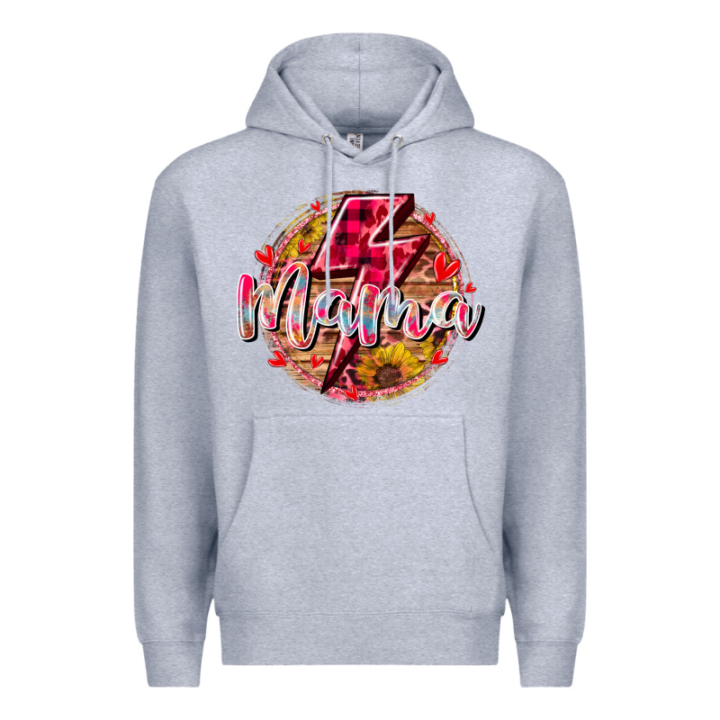 Mama Lighting Bolt Premium Hoodie by RacoonDesign | Teevron