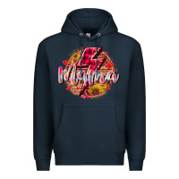 Navy mama lighting bolt Premium Hoodie - RacoonDesign