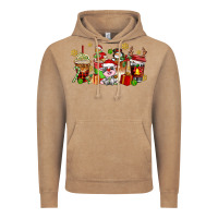 Vintage Coffee christmas cow coffee cups Vintage Hoodie - AdoDesignShop