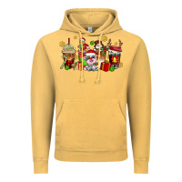 Vintage Mustard christmas cow coffee cups Vintage Hoodie - AdoDesignShop