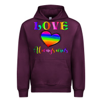 Mauve Wine love always wins Urban Hoodie - HRA Design Shop