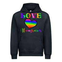 Navy love always wins Urban Hoodie - HRA Design Shop
