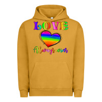 Pigment Peanut Butter love always wins Urban Hoodie - HRA Design Shop