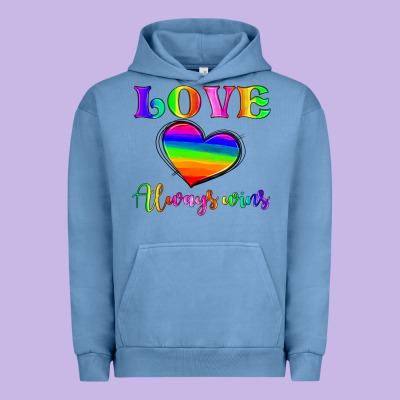Love Always Wins Urban Hoodie Designed By Hra Design Shop