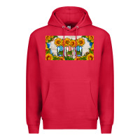 Cardinal american mason jar sunflower license plate Premium Hoodie - HRA Design Shop