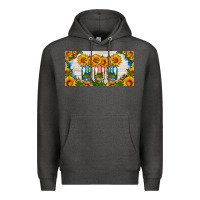 Charcoal Heather american mason jar sunflower license plate Premium Hoodie - HRA Design Shop