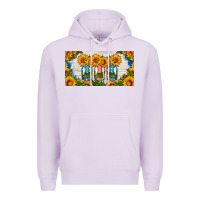 Lilac american mason jar sunflower license plate Premium Hoodie - HRA Design Shop