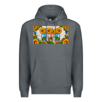 American Mason Jar Sunflower License Plate Premium Hoodie | Teevron