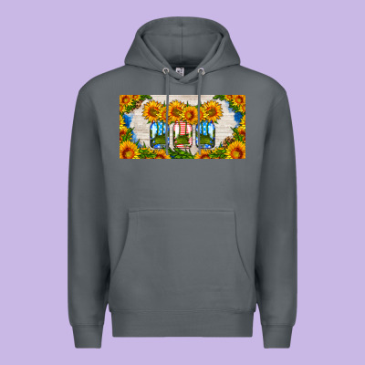 American Mason Jar Sunflower License Plate Premium Hoodie Designed By Hra Design Shop