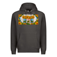 Smoke american mason jar sunflower license plate Premium Hoodie - HRA Design Shop