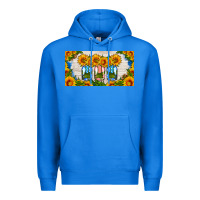 True Royal american mason jar sunflower license plate Premium Hoodie - HRA Design Shop