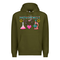 Army Green phlebotomist tech Premium Hoodie - CowhideDigitalArt