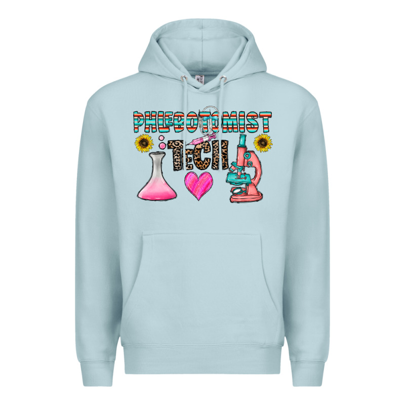 Phlebotomist Tech Premium Hoodie by CowhideDigitalArt | Teevron