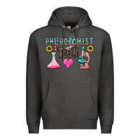 Charcoal Heather phlebotomist tech Premium Hoodie - CowhideDigitalArt