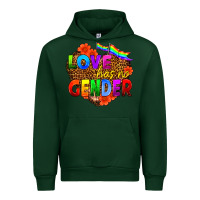 Forest Green love has no gender Urban Hoodie - HRA Design Shop
