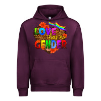 Mauve Wine love has no gender Urban Hoodie - HRA Design Shop