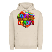 Pigment French Oak love has no gender Urban Hoodie - HRA Design Shop