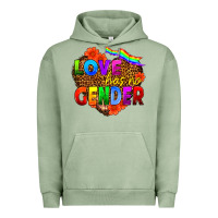 Pigment Oil Green love has no gender Urban Hoodie - HRA Design Shop