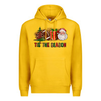 Lemon Tis The Season Christmas With Football And Santa Premium Hoodie - FaDigitalArtStudio