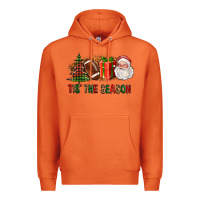 Carrot Tis The Season Christmas With Football And Santa Premium Hoodie - FaDigitalArtStudio