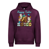 Mauve Wine Happy Easter rodeo Urban Hoodie - OliviaCreatesArt