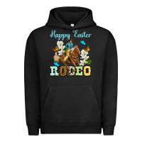Pigment Black Happy Easter rodeo Urban Hoodie - OliviaCreatesArt