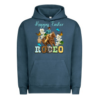 Pigment Midnight Navy Happy Easter rodeo Urban Hoodie - OliviaCreatesArt