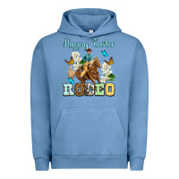 Pigment Pebble Blue Happy Easter rodeo Urban Hoodie - OliviaCreatesArt
