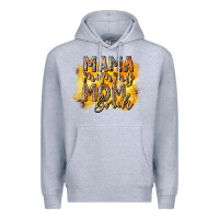 Heather Grey mama mommy mom bruh Premium Hoodie - RacoonDesign