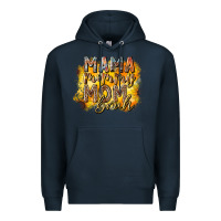 Navy mama mommy mom bruh Premium Hoodie - RacoonDesign