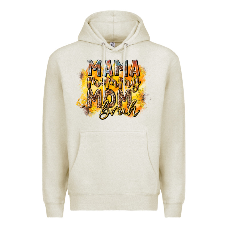 Mama Mommy Mom Bruh Premium Hoodie by RacoonDesign | Teevron
