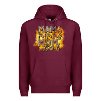 Burgundy mama mommy mom bruh Premium Hoodie - RacoonDesign