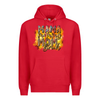 Red mama mommy mom bruh Premium Hoodie - RacoonDesign