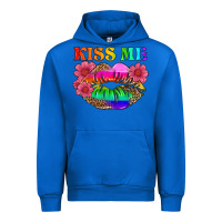 Cobalt lgbtq kiss me Urban Hoodie - HRA Design Shop