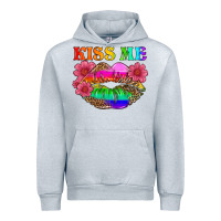 Heather Grey lgbtq kiss me Urban Hoodie - HRA Design Shop