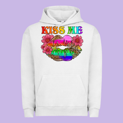 Lgbtq Kiss Me Urban Hoodie Designed By Hra Design Shop