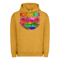 Pigment Peanut Butter lgbtq kiss me Urban Hoodie - HRA Design Shop