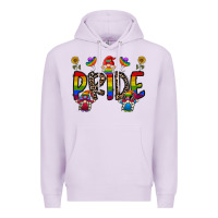 Lilac pride gnome Premium Hoodie - CowhideDigitalArt