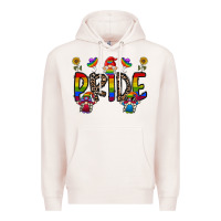 Pale Pink pride gnome Premium Hoodie - CowhideDigitalArt