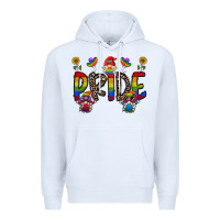White pride gnome Premium Hoodie - CowhideDigitalArt