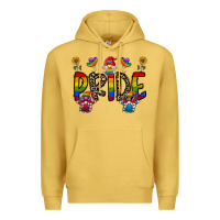 Antique Gold pride gnome Premium Hoodie - CowhideDigitalArt