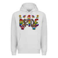Dove Grey pride gnome Premium Hoodie - CowhideDigitalArt