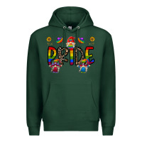 Sports Green pride gnome Premium Hoodie - CowhideDigitalArt